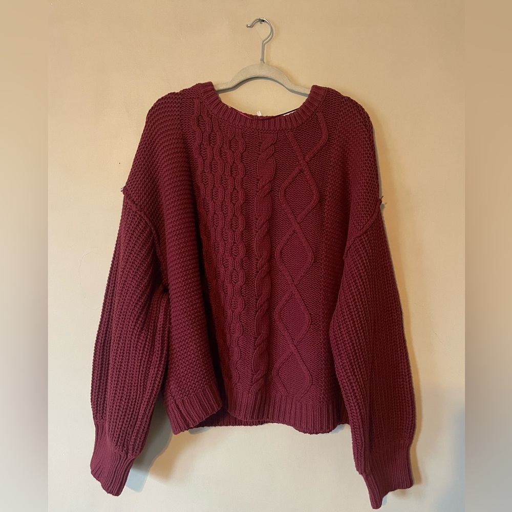 Free People Dream Cable knit Sweater